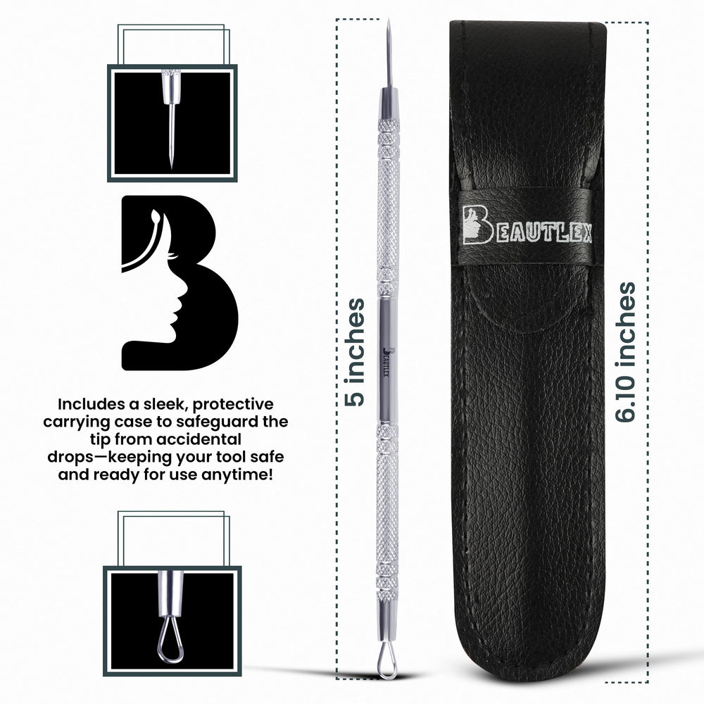 Caja de cuero sintético Beautlex para almacenamiento seguro.