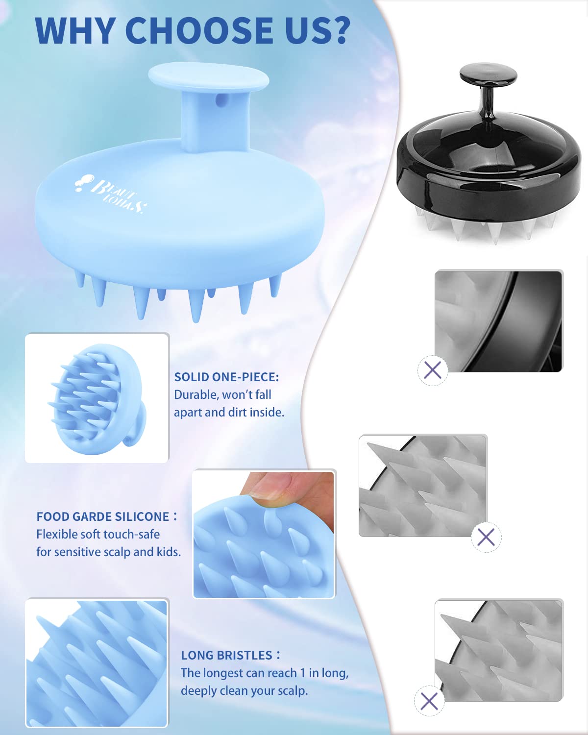 BEAUTLOHAS diseño monobloque impermeable para uso en la ducha.