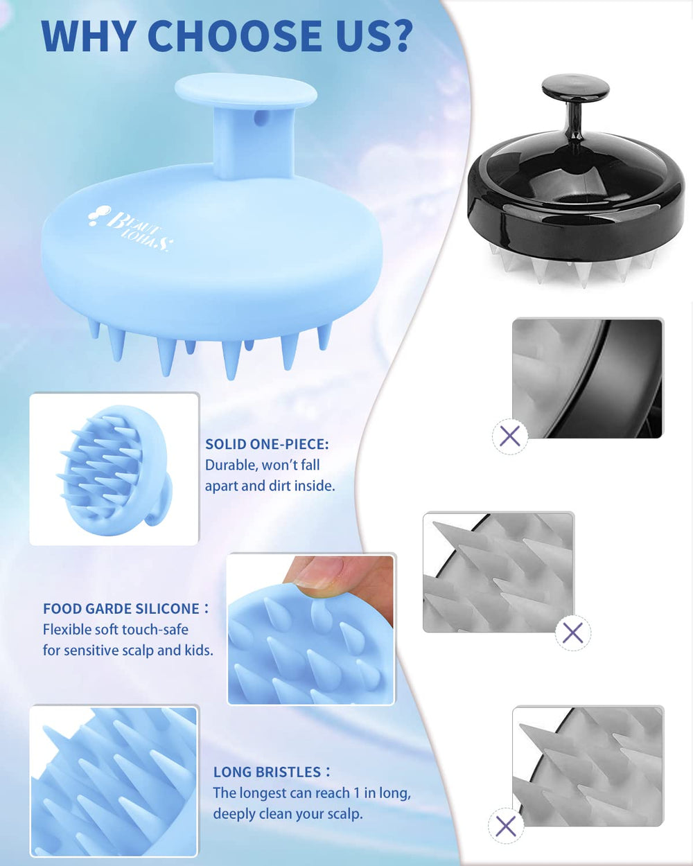 BEAUTLOHAS diseño monobloque impermeable para uso en la ducha.