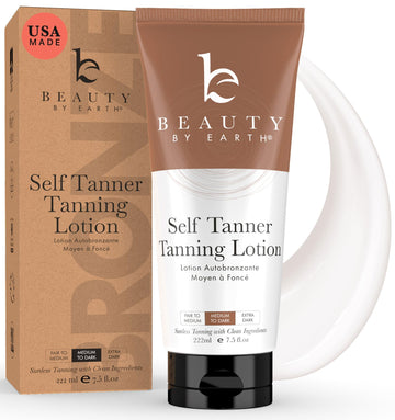 Beauty by Earth Autobronceador: bote para un bronceado natural y uniforme.