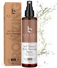 Beauty by Earth spray autobronzant bouteille, rendu naturel et rapide.