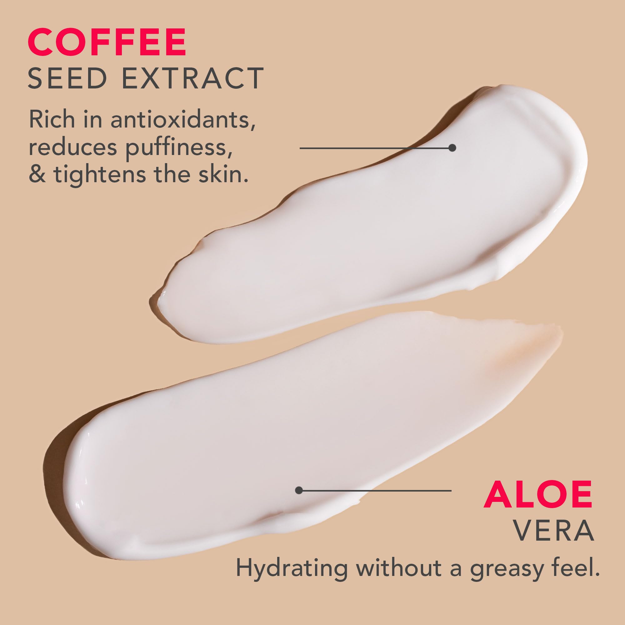 Beauty by Earth Caffeine Eye Cream - Ingredientes naturales que cuidan la delicada piel de ojos.