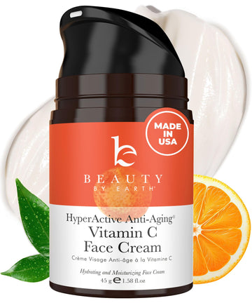 Beauty by Earth crema vitamina C para la cara, frente clara y luminosa