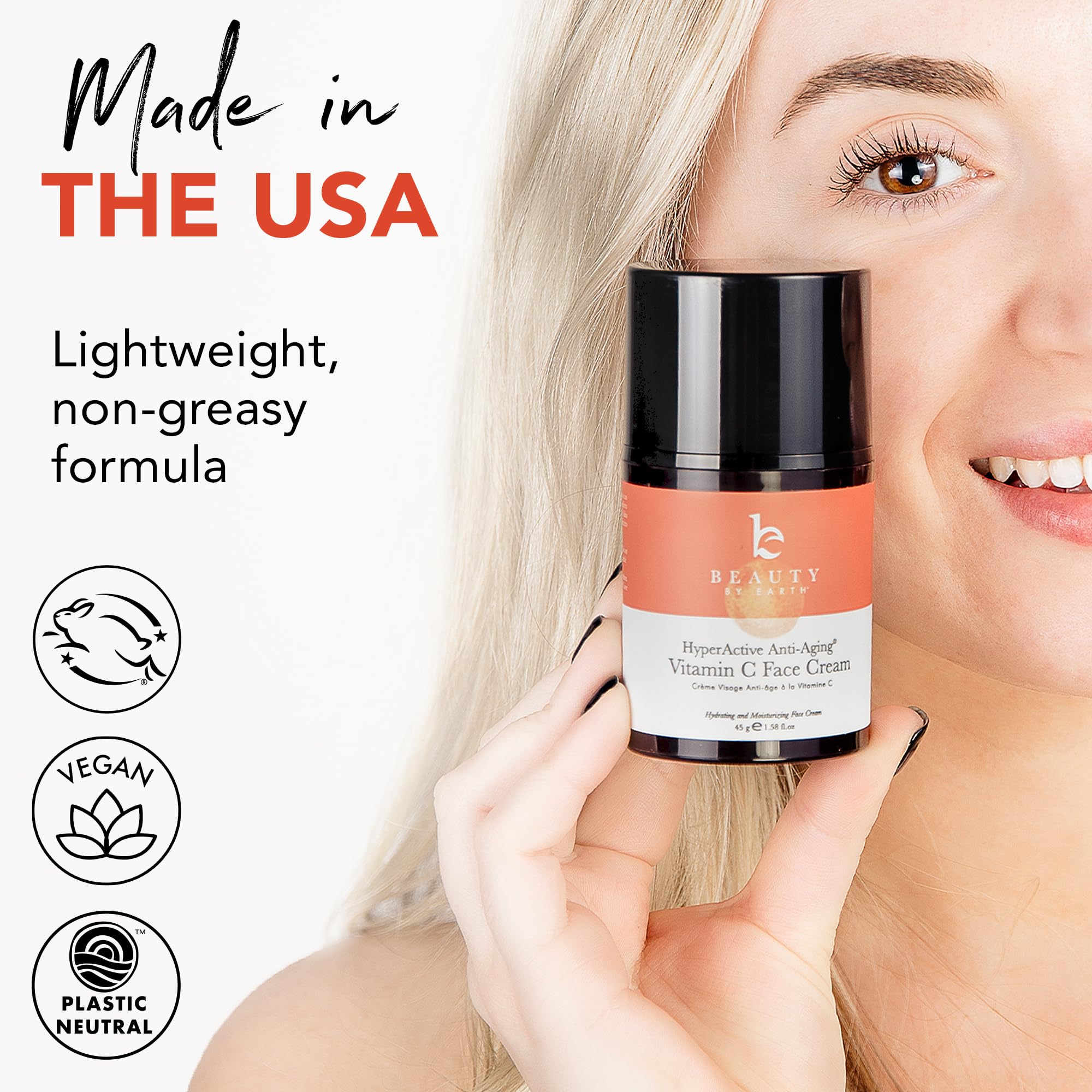 Beauty by Earth crema vitamina C, ingredientes orgánicos para cuidado diario