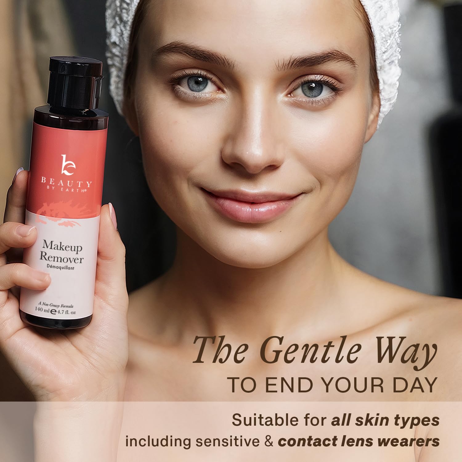 Beauty by Earth desmaquillante para piel sensible, suave y calmante.