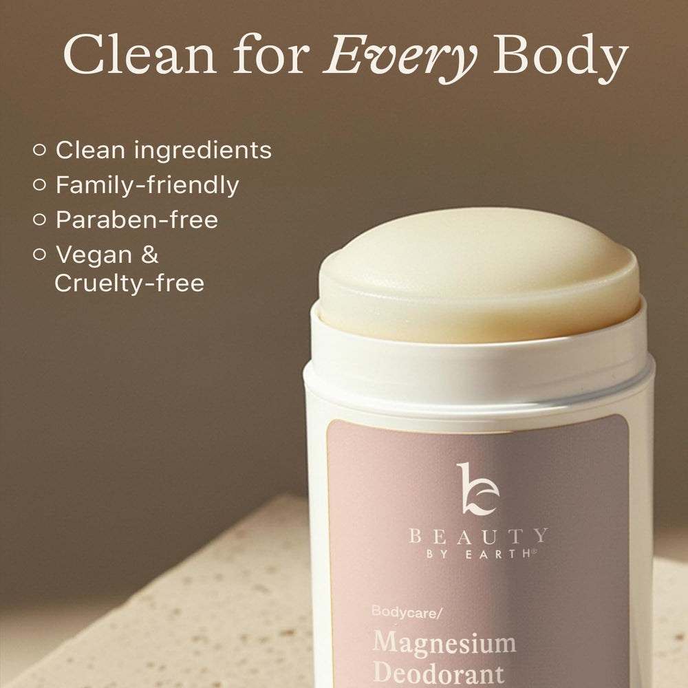 Beauty by Earth desodorante con aroma delicado para una sensación fresca.