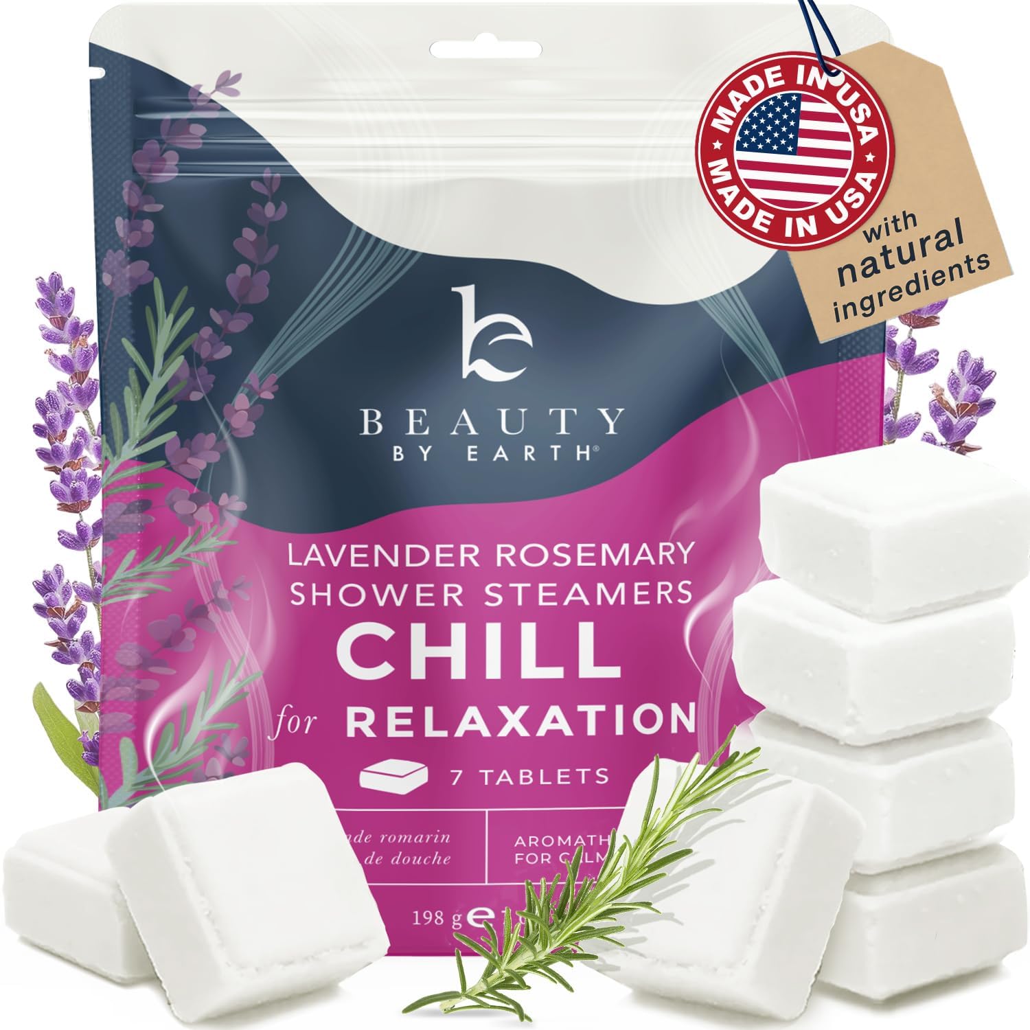 Beauty by Earth bomba de ducha lavanda para relajación aromática