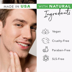 Beauty by Earth exfoliante facial hecho en Estados Unidos para cuidado de la piel.