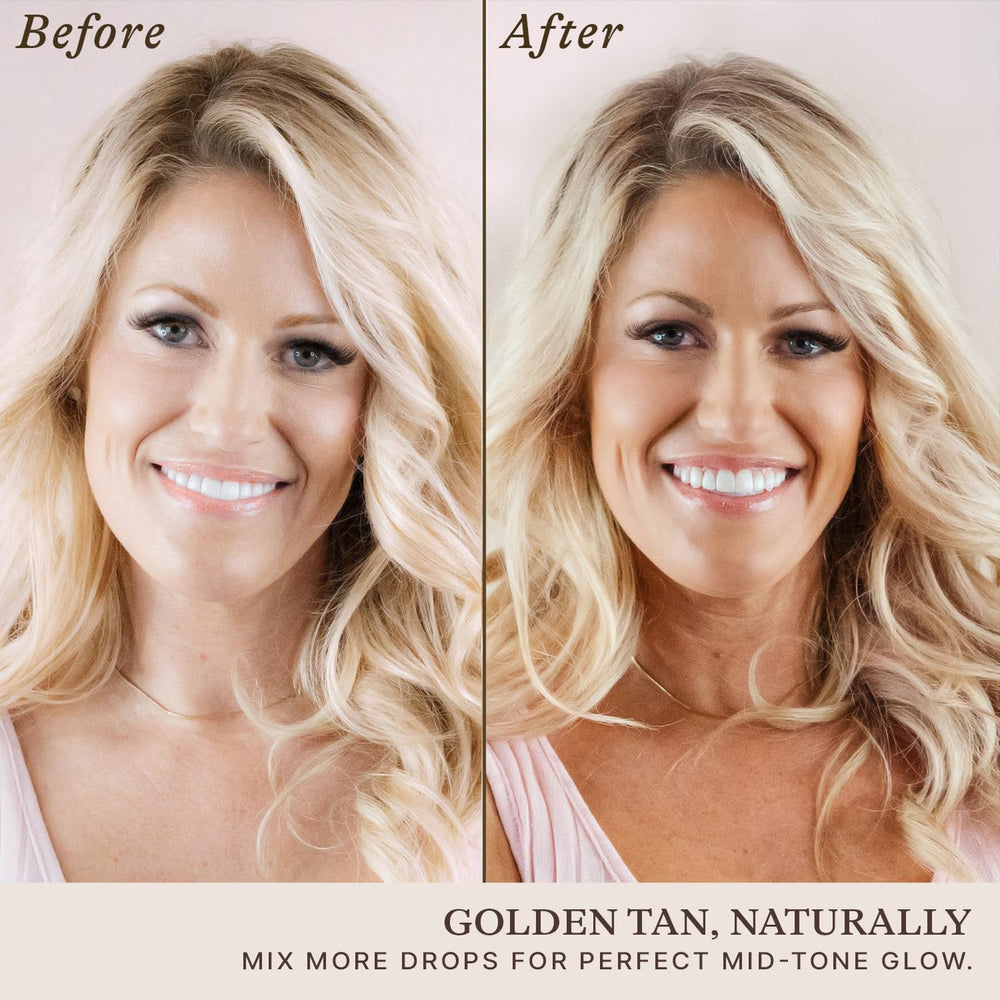 Beauty by Earth: gotas bronceadoras, aplicación de gotas en crema para uso diario.