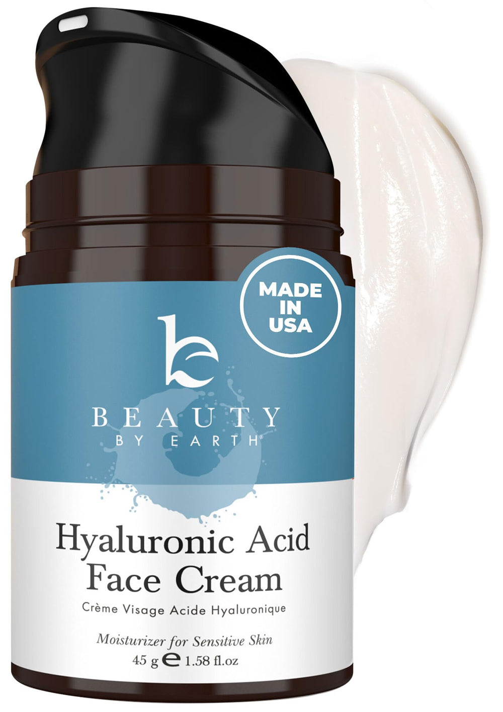 Beauty by Earth hyaluronic acid moisturizer bottle for daily hydration and glow