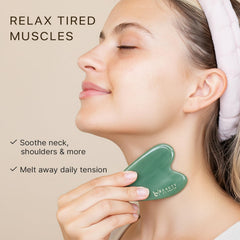 Beauty by Earth Jade Gua Sha: regalo ideal con caja magnética para cuidado facial