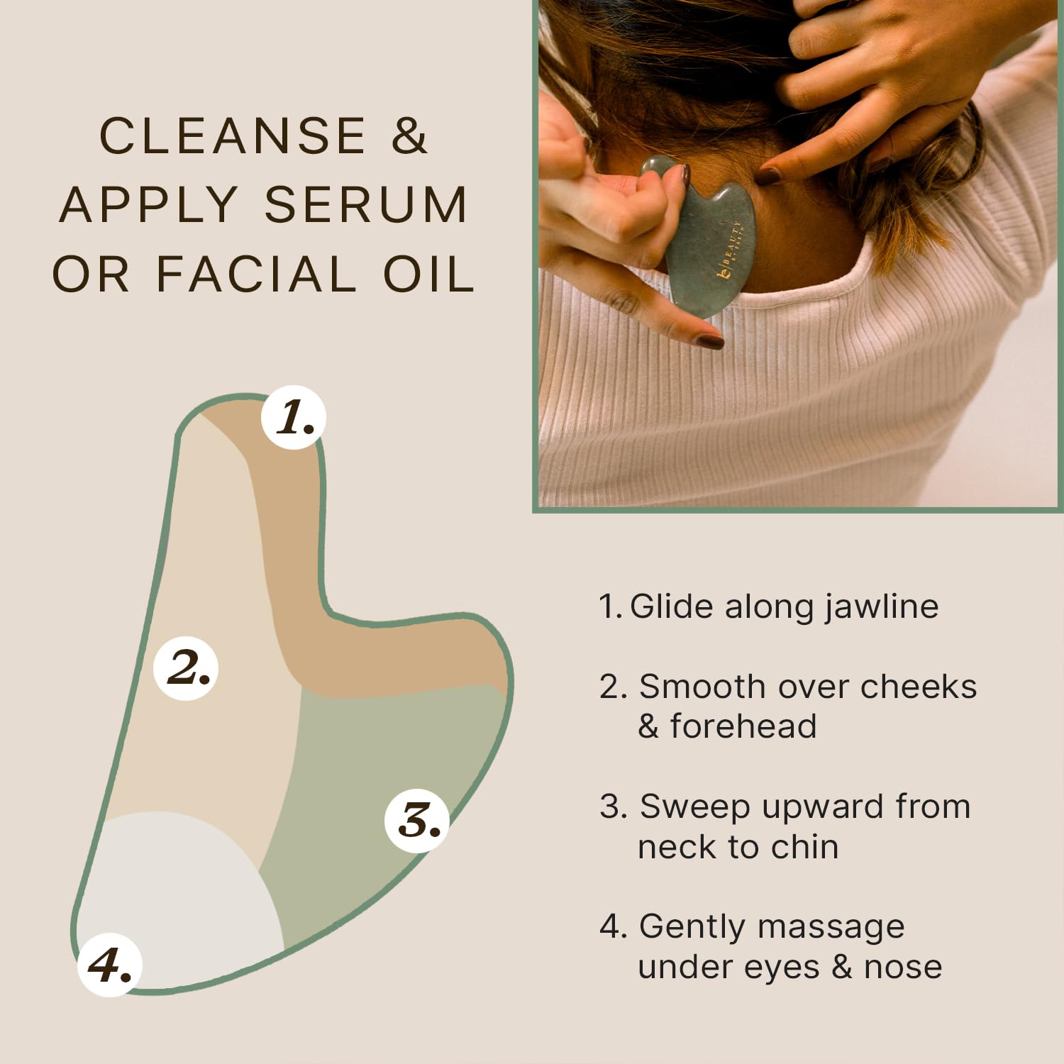 Beauty by Earth Jade Gua Sha: drenaje linfático y relajación muscular