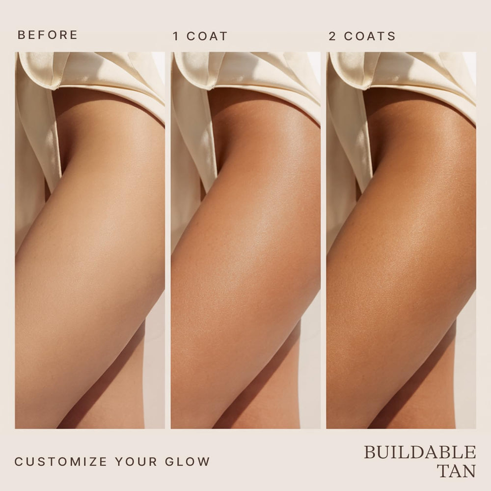 Beauty by Earth Self Tanner Mousse en rostro para tono natural.