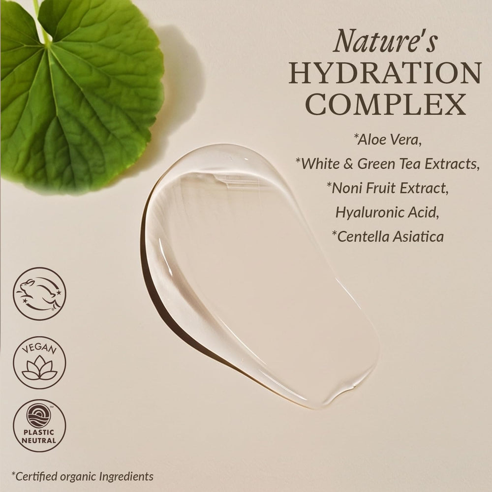 Peau hydratée en profondeur grâce au sérum Beauty by Earth.