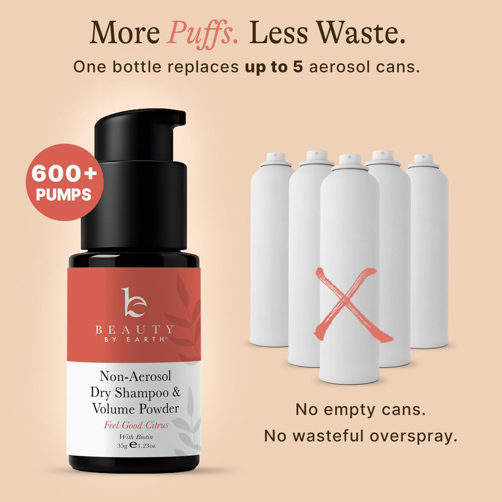 Beauty by Earth sin propulsores, opción ecológica para peinado.