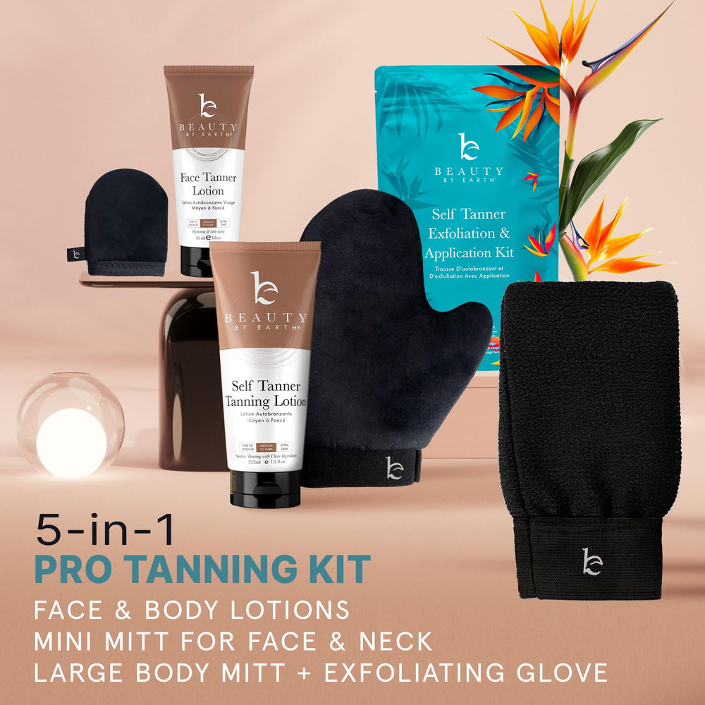 Spray tan para cuerpo de Beauty by Earth para bronceado rápido
