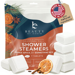 Tabletas de ducha Beauty by Earth aromaterapia naranja y pino para relajación en casa
