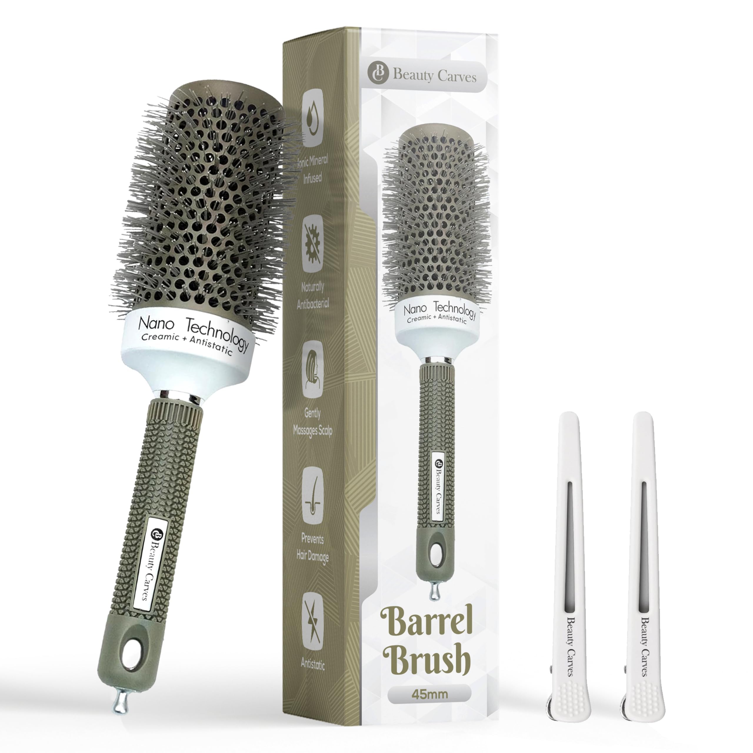 Beauty Carves cepillo redondo 45mm para volumen y suavidad