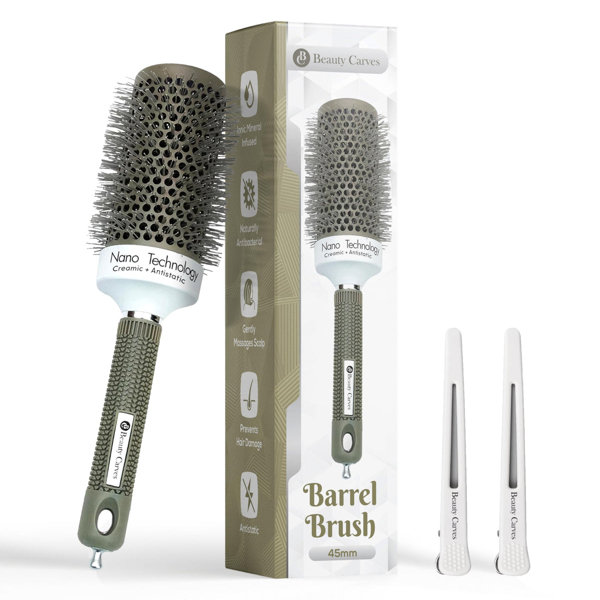 Beauty Carves cepillo redondo 45mm para volumen y suavidad
