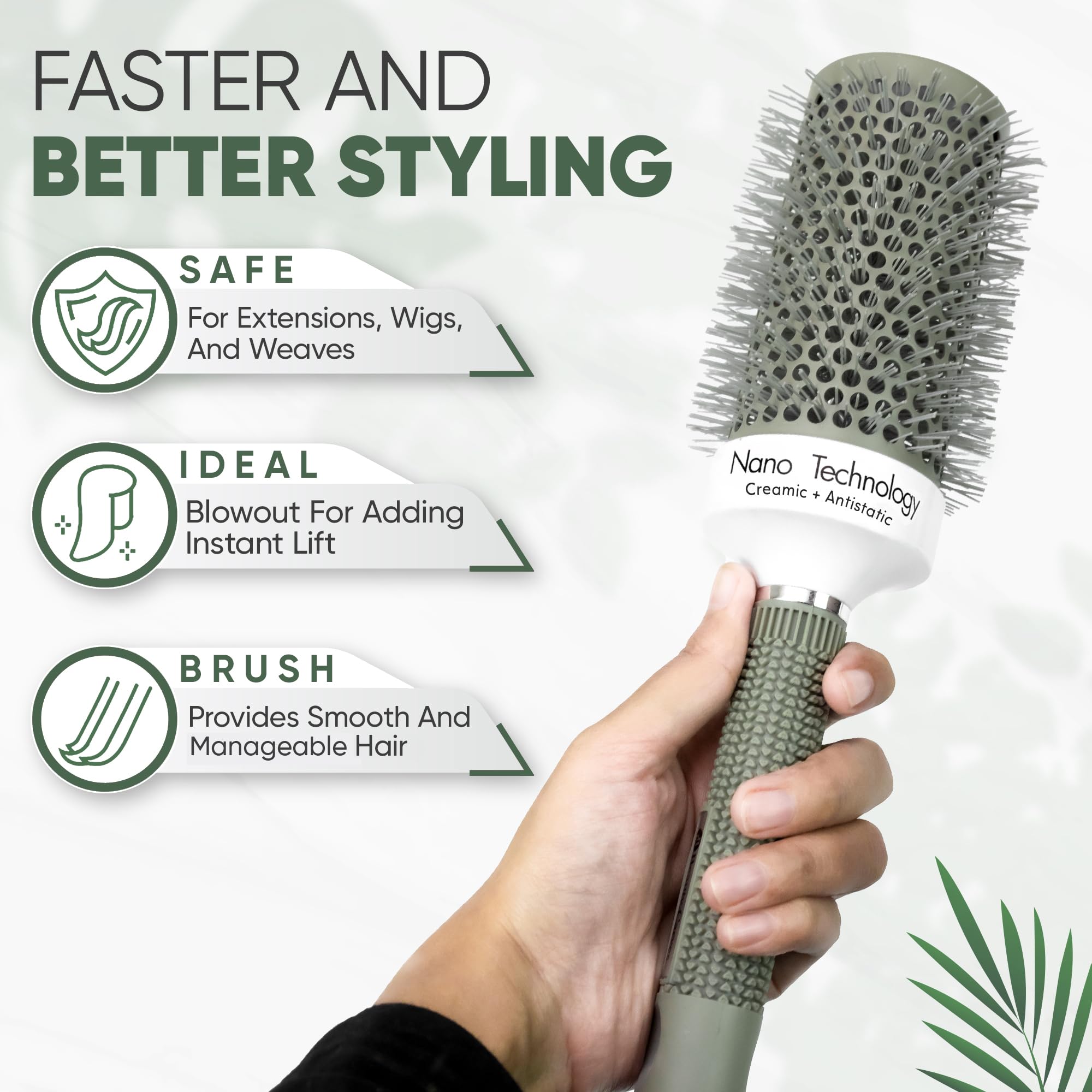 Beauty Carves cerdas nylon 66 reducen frizz y facilitan el peinado