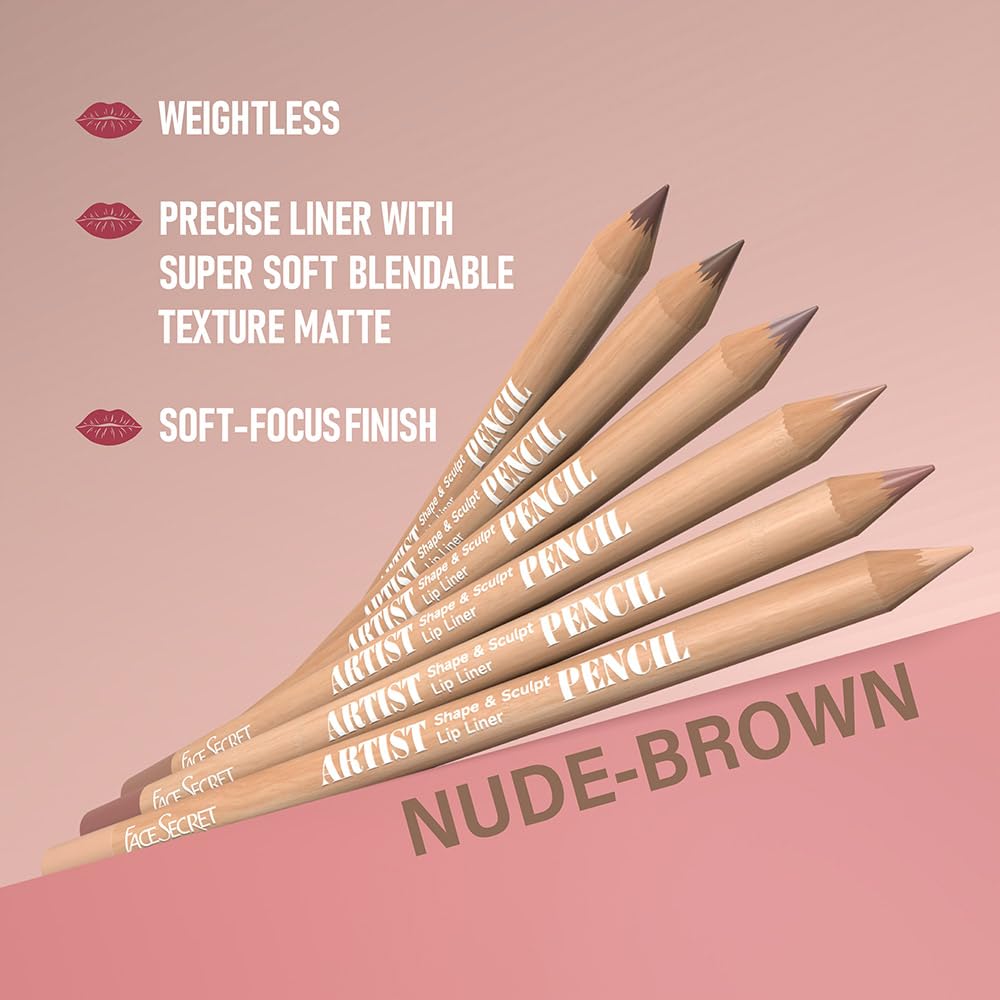 Beauty Glazed delineadores labiales beige y rosado, precisión y control en cada trazo.