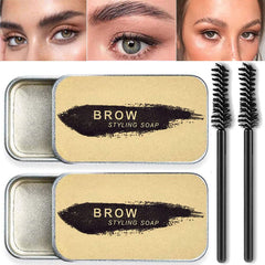 Beauty Glazed jabó́n para cejas con dos paquetes y fijación natural
