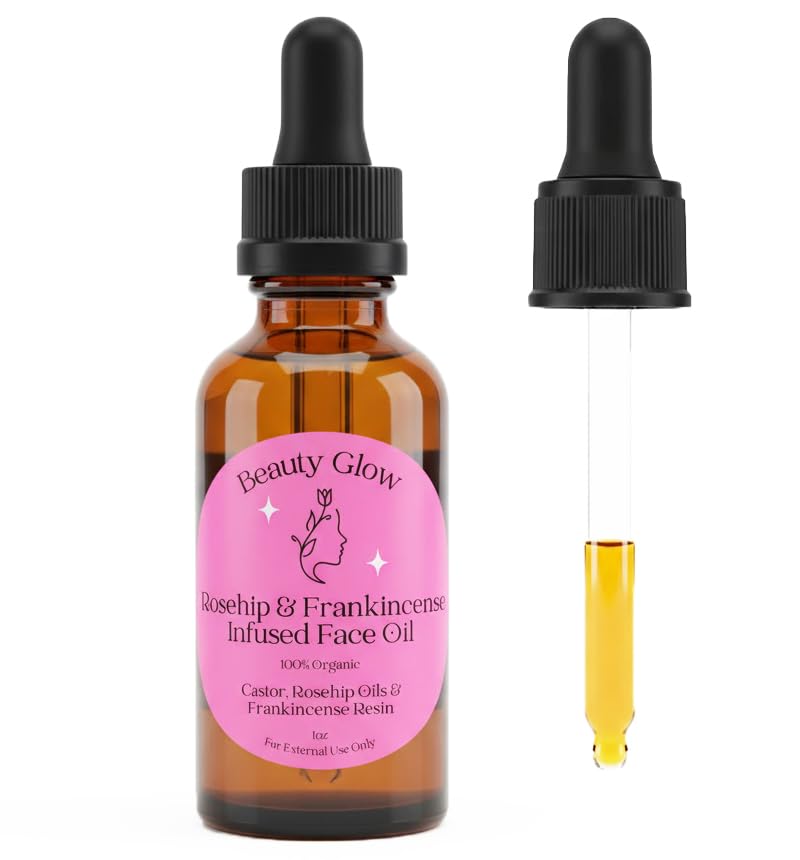 Beauty Glow aceite facial con resina de incienso para hidratación suave.