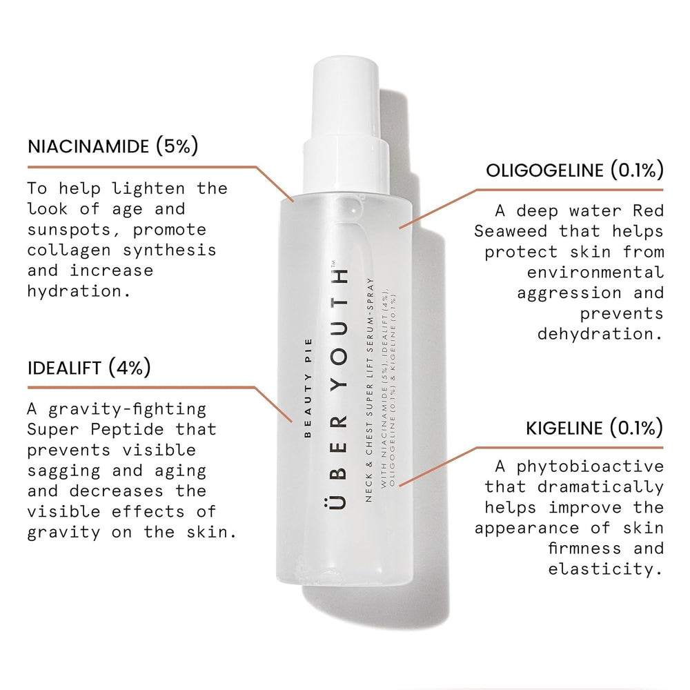 Beauty Pie: empaque compacto y práctico para uso en casa.
