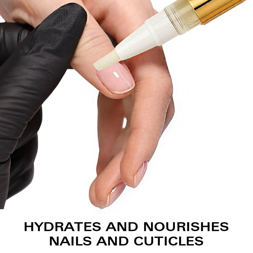 Beauty Power Nail Oil Cuticle Pen nutre uñas para mayor resistencia.