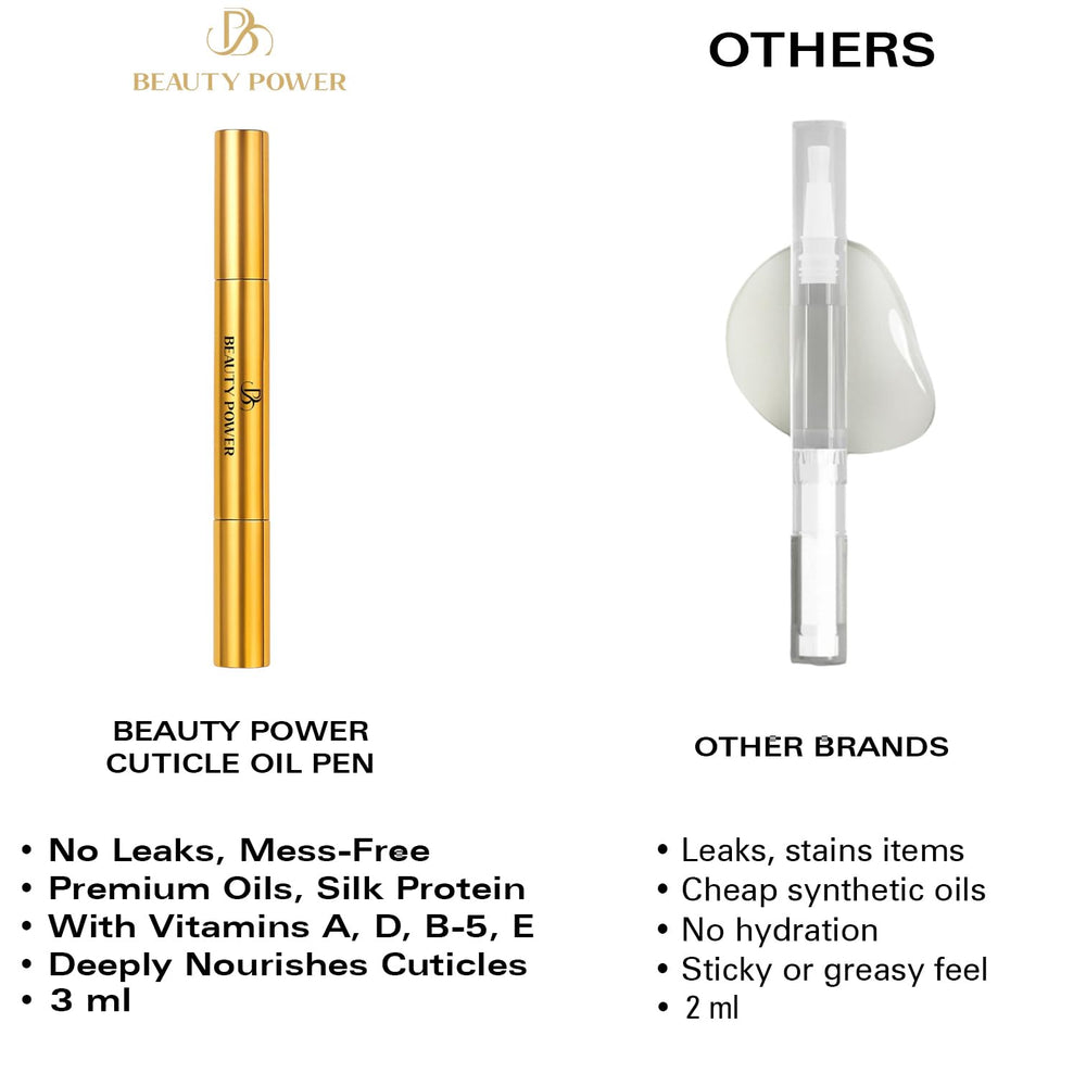 Beauty Power Nail Oil Cuticle Pen ideal para llevar en bolso.