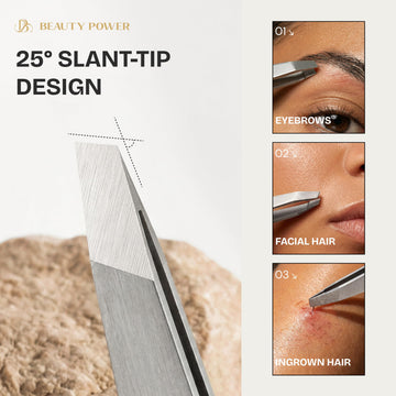 Pinzas Beauty Power, diseño ergonómico y mango mate