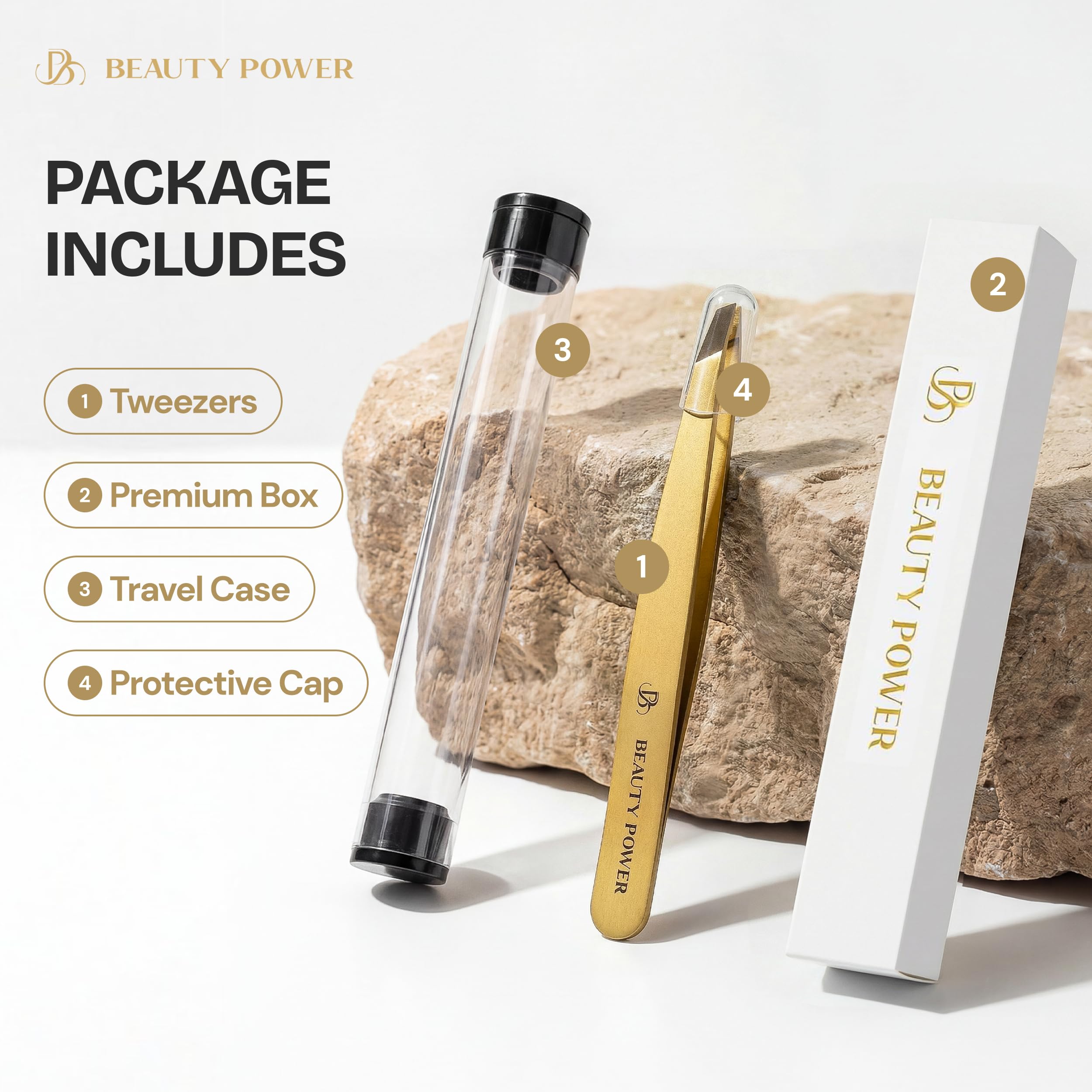 Beauty Power punta inclinada para delinear cejas con precisión