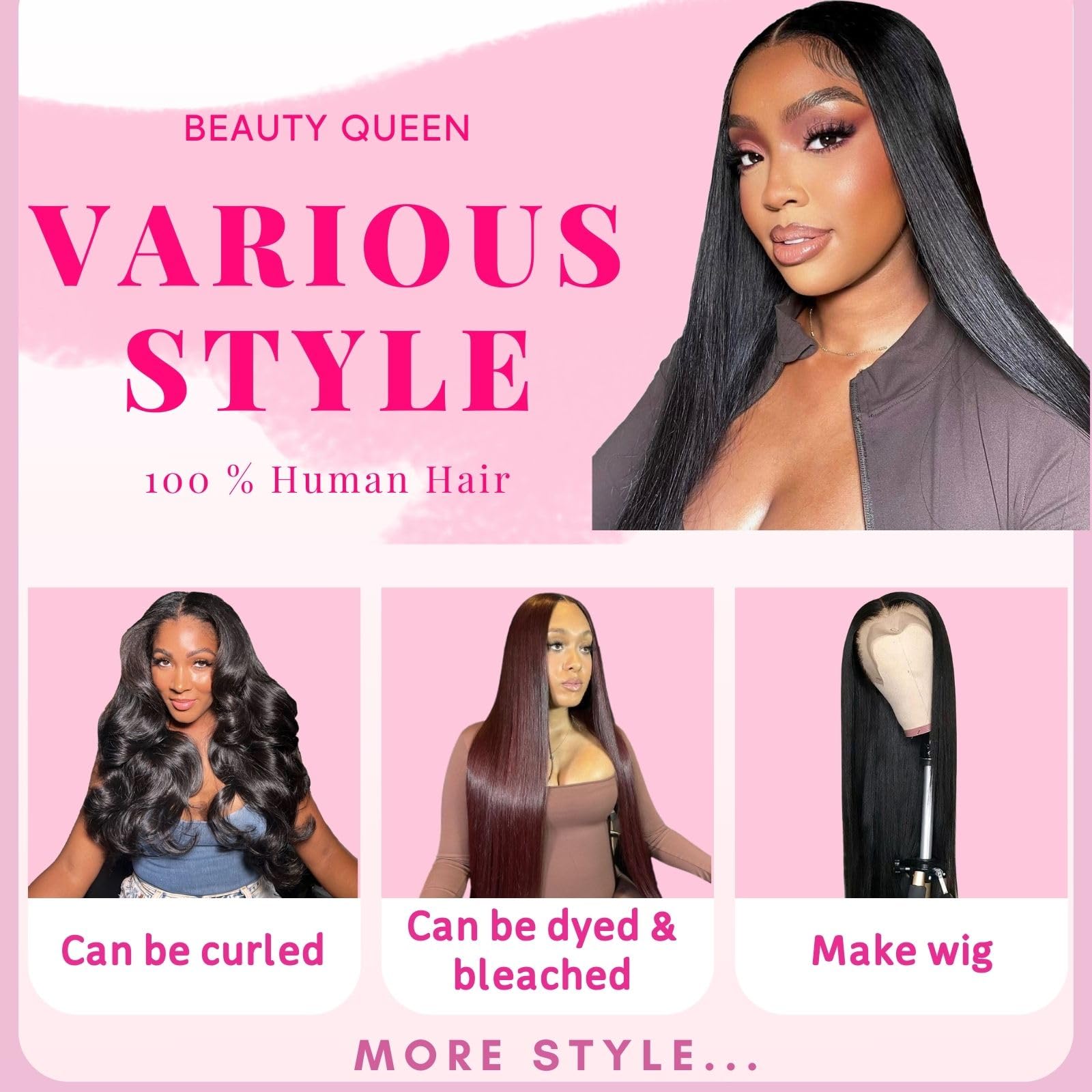 Beauty Queen bundles instalación rápida para peinado eficiente