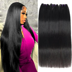 Beauty Queen bundles liso 20-24 pulgadas para cabello natural y fluido