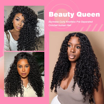 Beauty Queen Cabello crochet duradero, diseño para uso repetido con cuidado sencillo