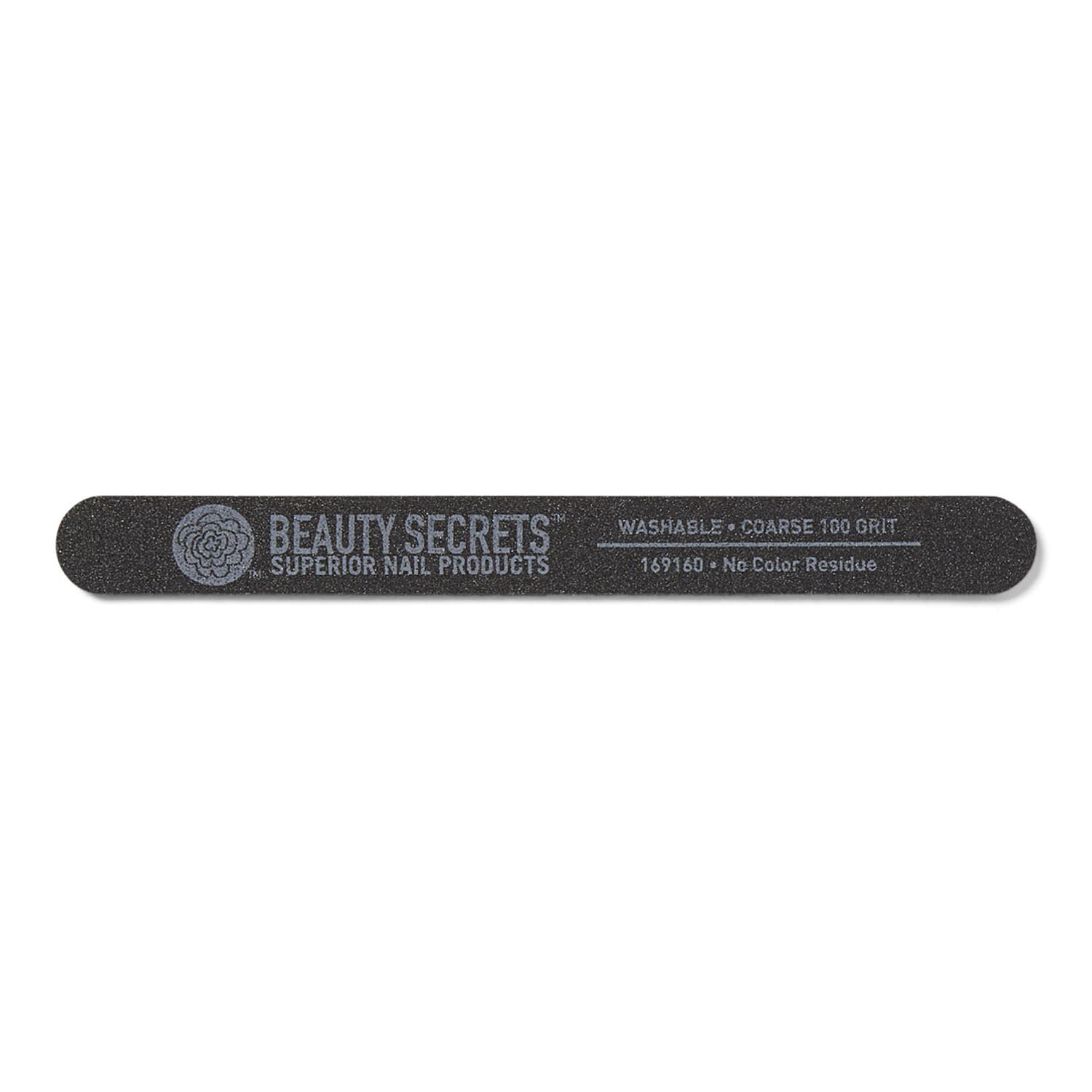 Beauty Secrets lima uñas negra de grano 100 para dar forma rápida y precisa