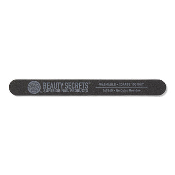 Beauty Secrets lima uñas negra de grano 100 para dar forma rápida y precisa