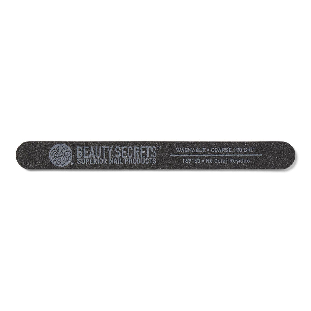 Beauty Secrets lima uñas negra de grano 100 para dar forma rápida y precisa