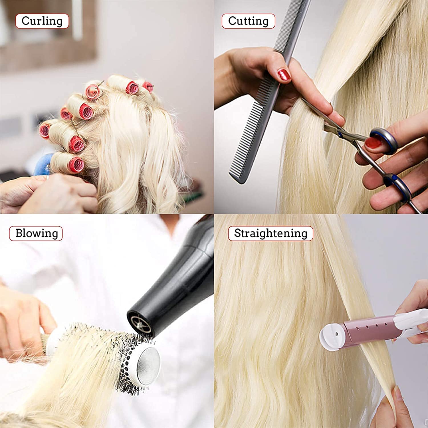 Beauty Star cabello de 65 cm facilita alisado y rizos con precisión