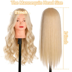 Beauty Star cabeza de maniquí para plancha y rizos, ideal para entrenamiento en casa