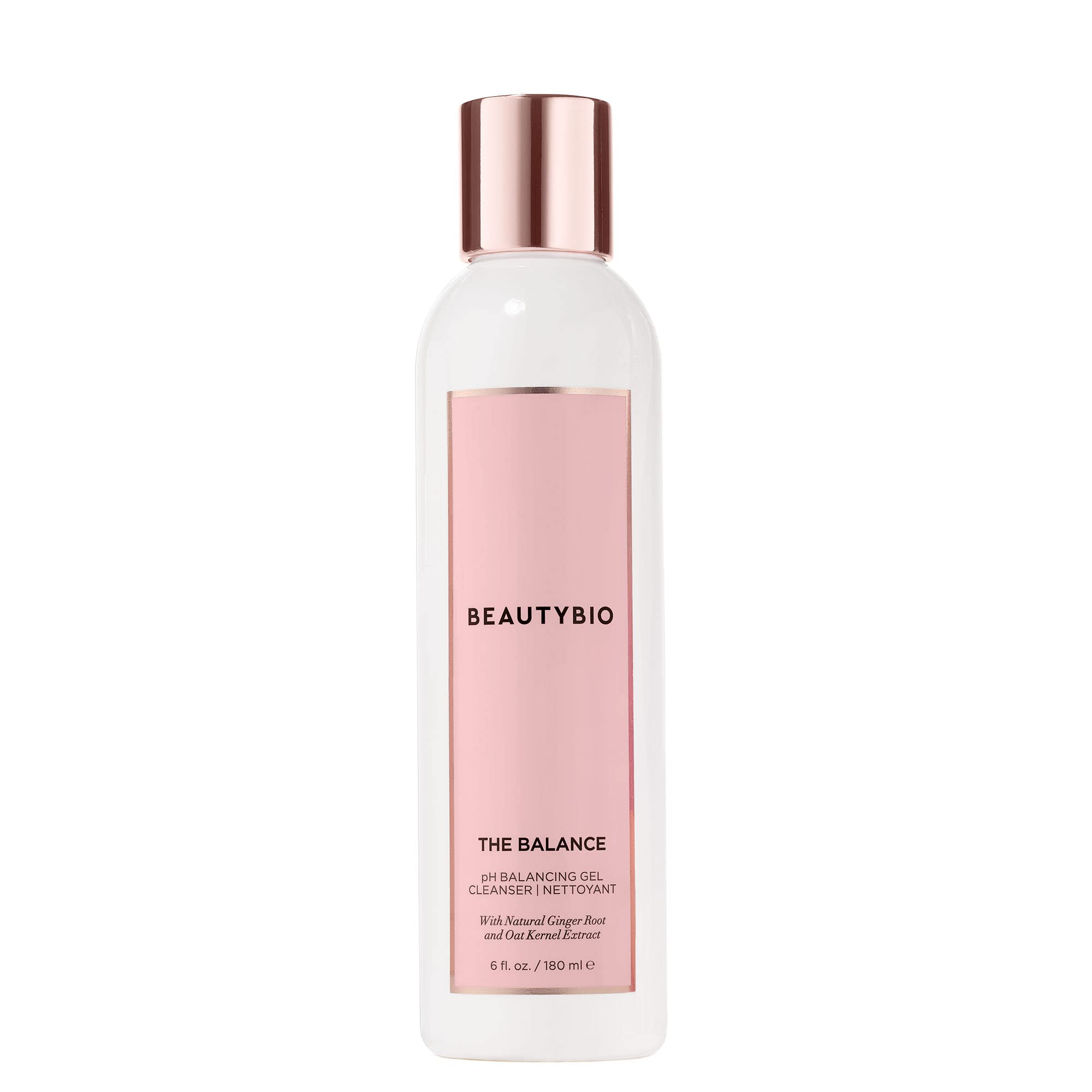 BeautyBio Balance limpiador sin fragancia equilibra el pH de la piel.