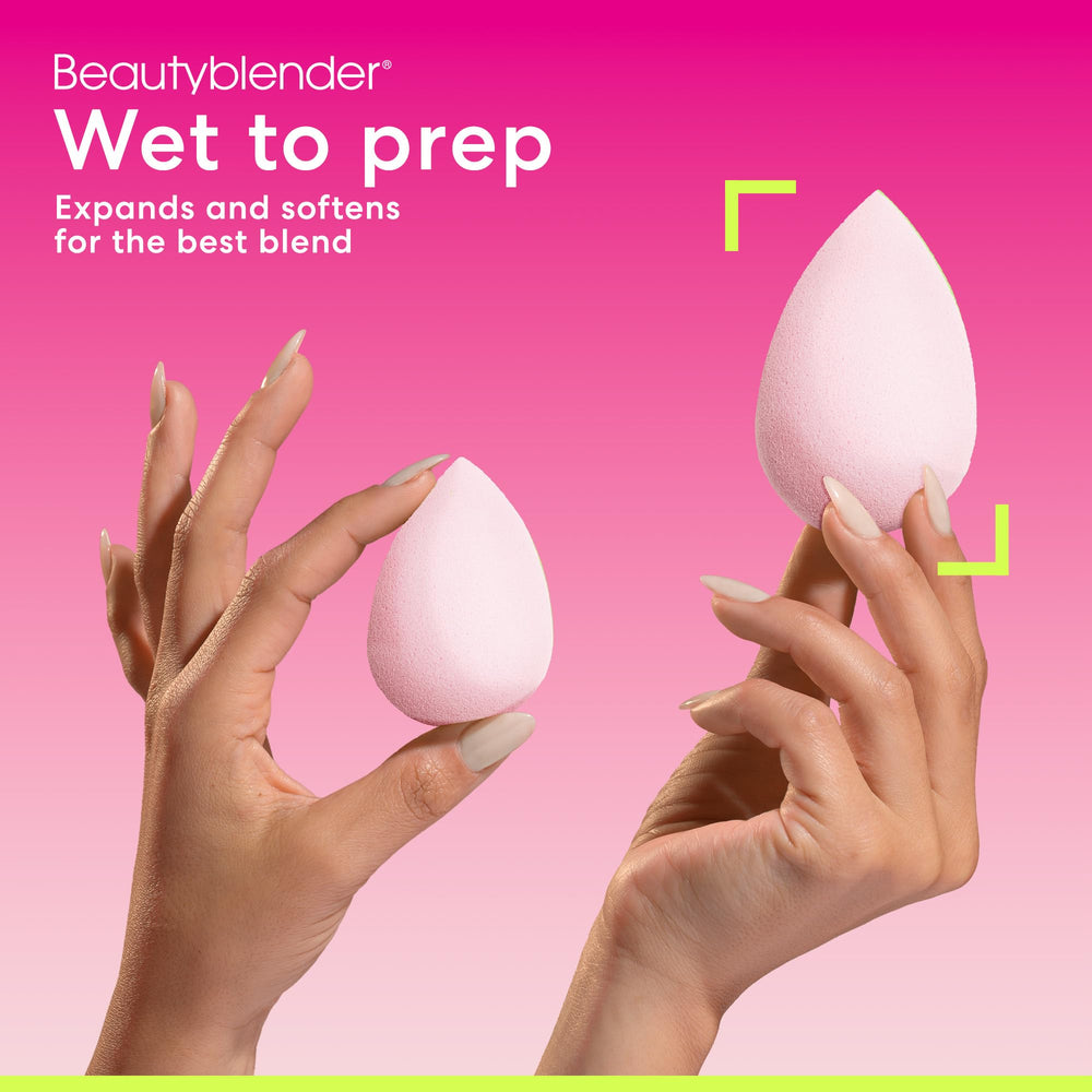 Beautyblender Bubblegum sponge travel-friendly compact for on-the-go touch-ups