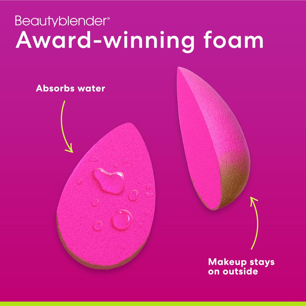 Beautyblender diseño vegano libre de crueldad para maquillaje consciente.