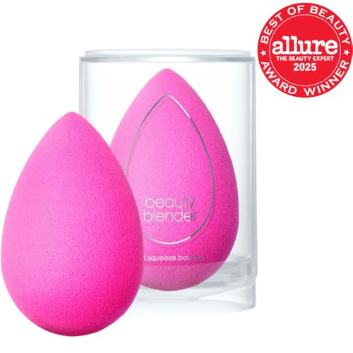 Beautyblender éponge humidifiée rose offre un fini lisse et naturel.