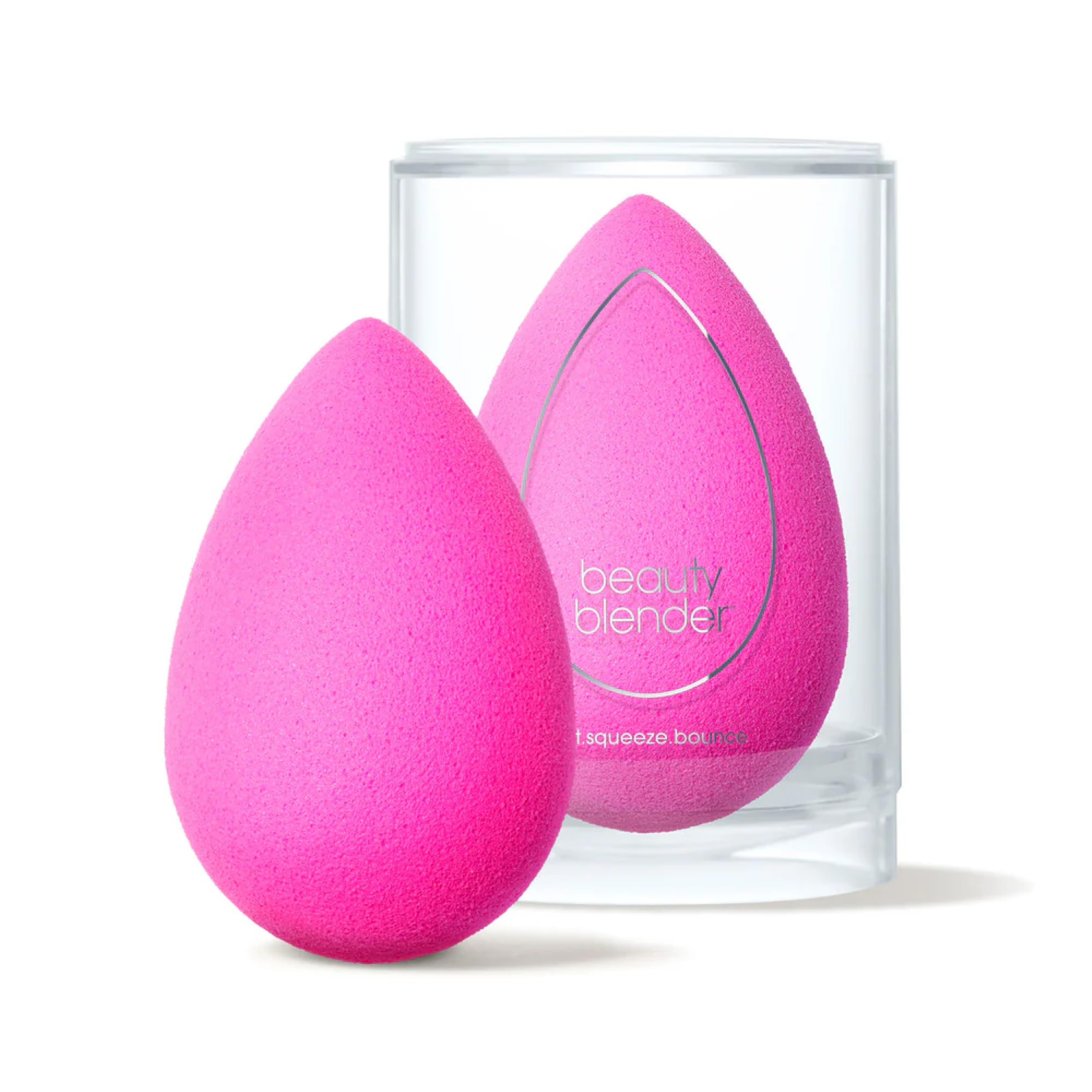 Beautyblender éponge originale rose pour une application homogène et précise.