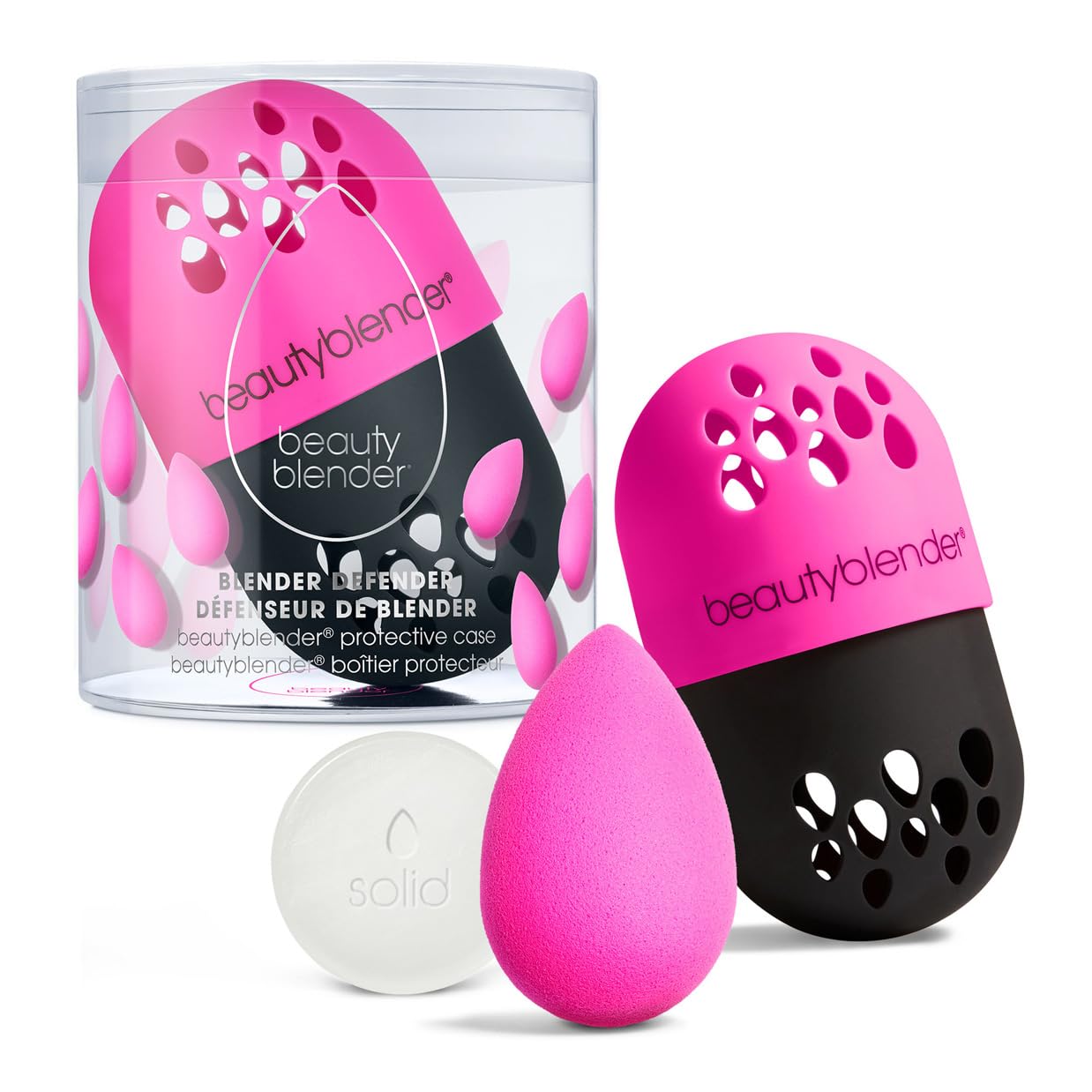 Beautyblender estuche protector portátil para viajar con seguridad.