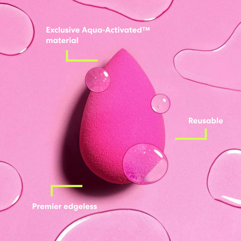 Beautyblender fabriqué aux États-Unis, sans cruauté envers les animaux.