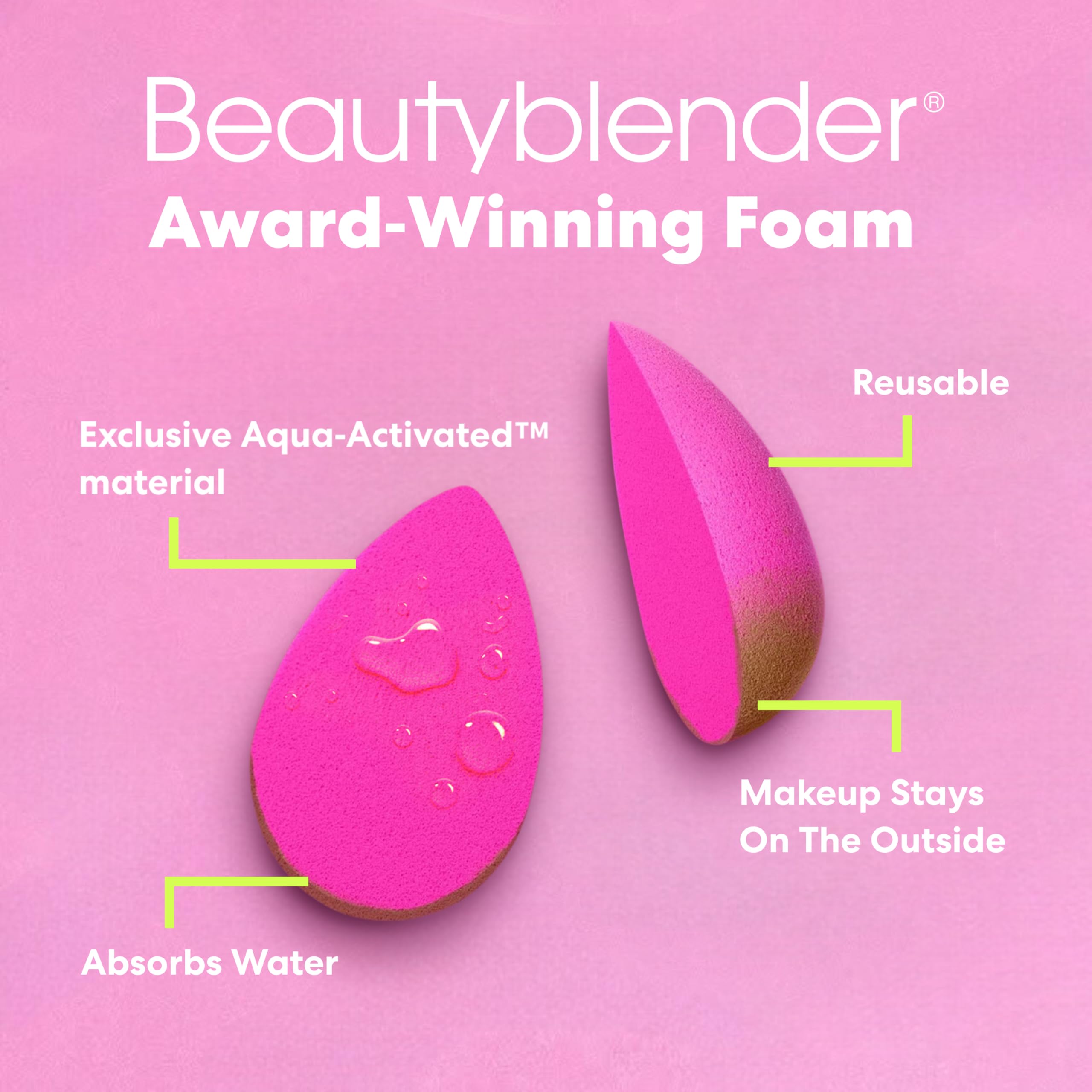 Beautyblender Original Rose: fini impeccable sans traces