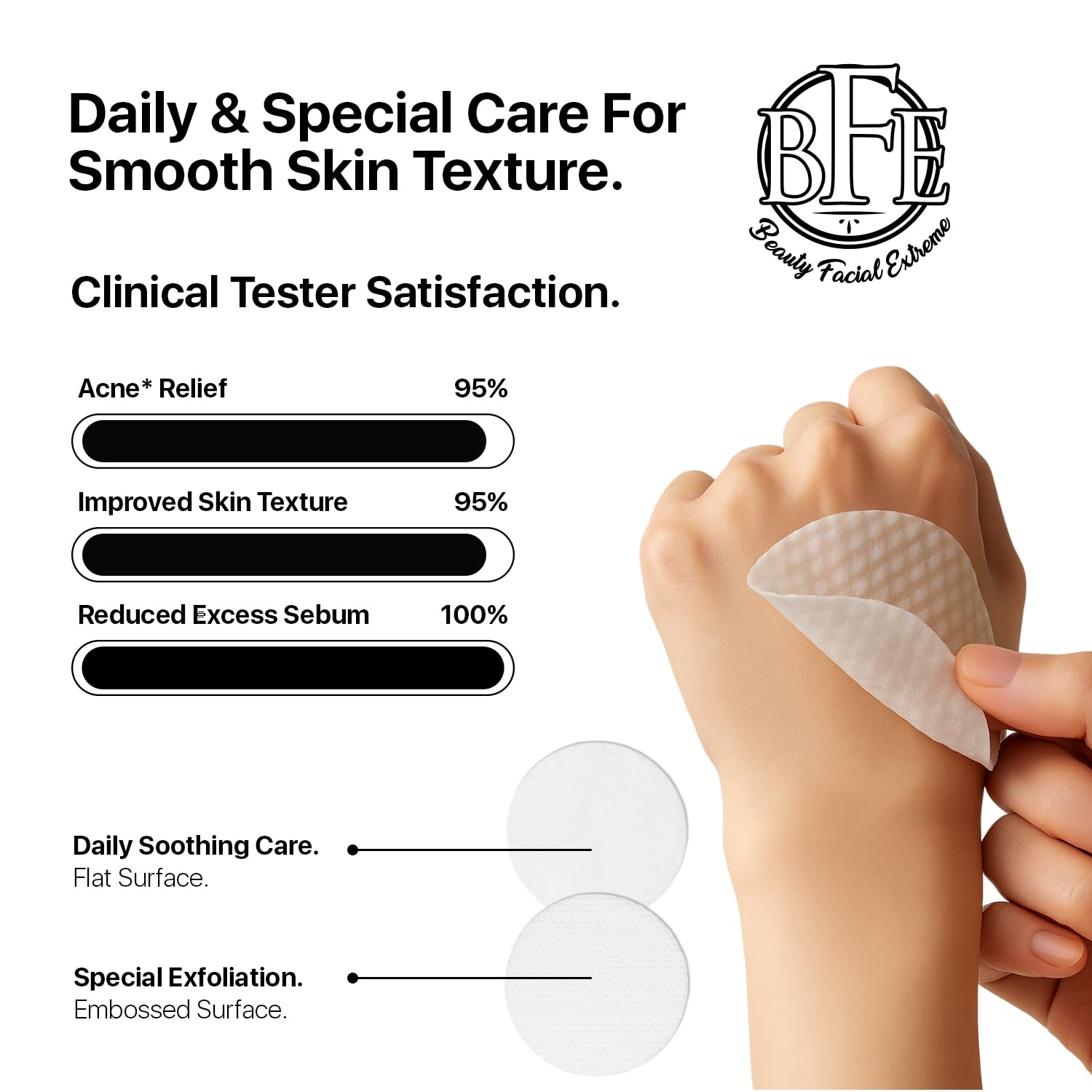 Beauty Facial Extreme Acne Pads uso nocturno para piel limpia al despertar
