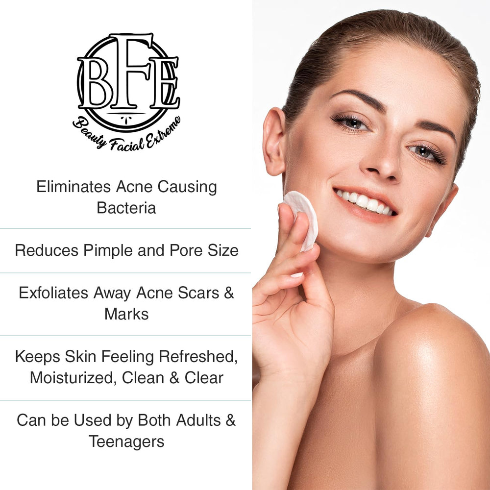 Beauty Facial Extreme Acne Pads reducen tamaño de poros para tono uniforme